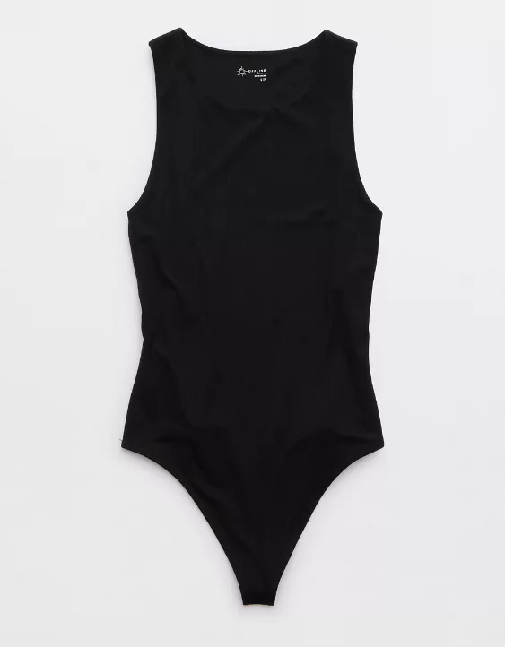 OFFLINE By Aerie Real Me Ribbed High Neck Bodysuit 3 OFFLINE By Aerie Real Me Ribbed High Neck Bodysuit - Image 3