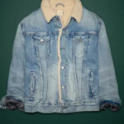 AE77 Premium Sherpa Denim Jacket -Drape Mode Sales 2308 1546 401 f