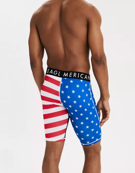 AEO Stars + Stripes 9" Flex Boxer Brief 2 AEO Stars + Stripes 9" Flex Boxer Brief - Image 2