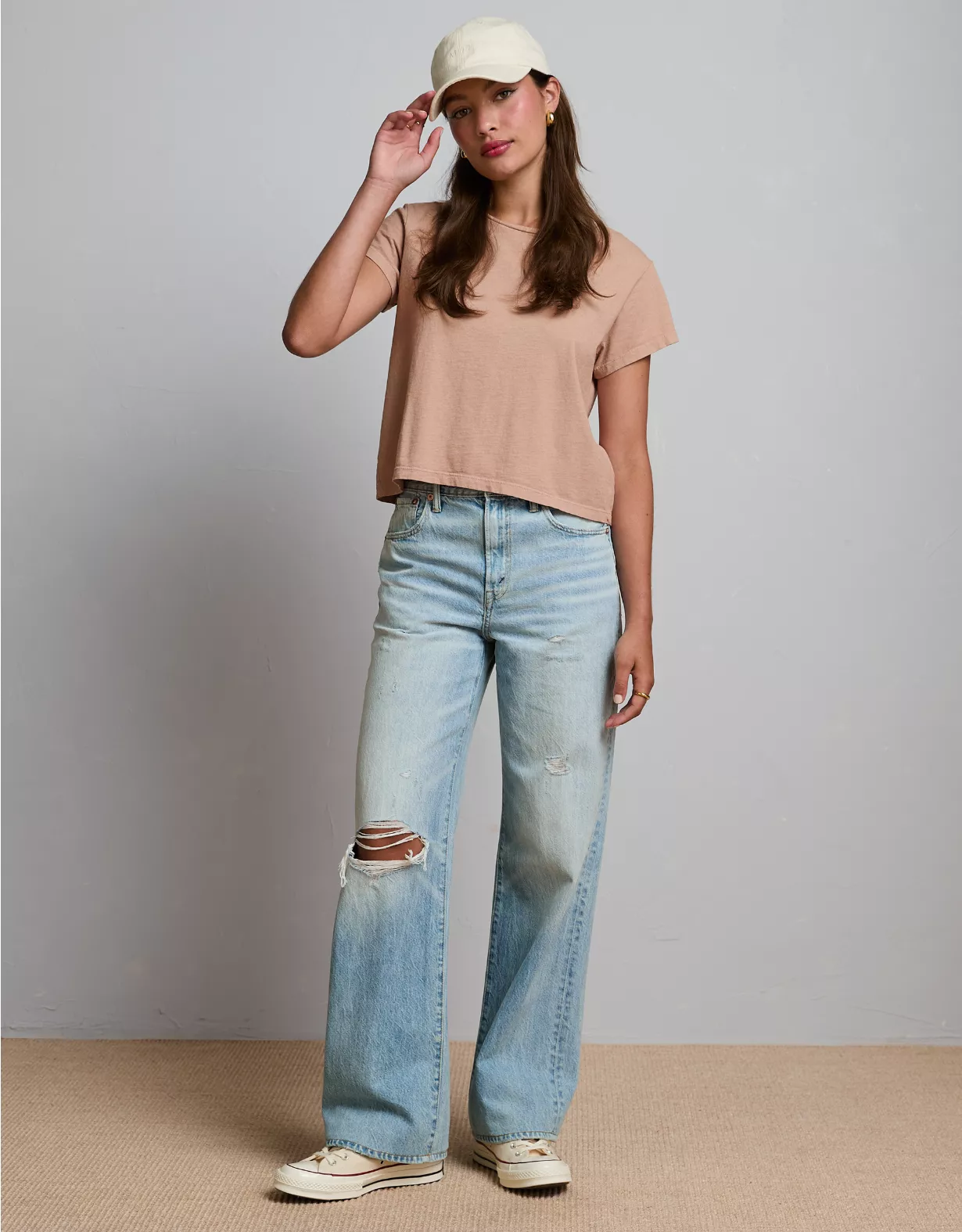 AE77 Premium Boxy Cropped Crewneck Tee 1 AE77 Premium Boxy Cropped Crewneck Tee