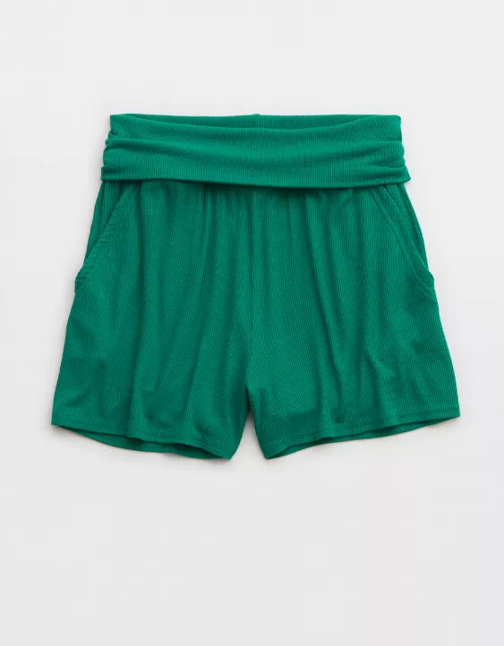 Aerie Real Soft® Ribbed Foldover Boxer 3 Aerie Real Soft® Ribbed Foldover Boxer - Image 3