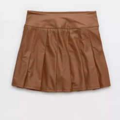 OFFLINE By Aerie Real Luxe Faux Leather Skort 5 OFFLINE By Aerie Real Luxe Faux Leather Skort -Drape Mode Sales 6498 1256 173 f
