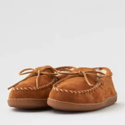 Minnetonka Men's Pile Lined Hardsole Slipper -Drape Mode Sales 7213 1894 200 d1