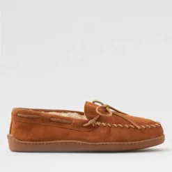 Minnetonka Men's Pile Lined Hardsole Slipper