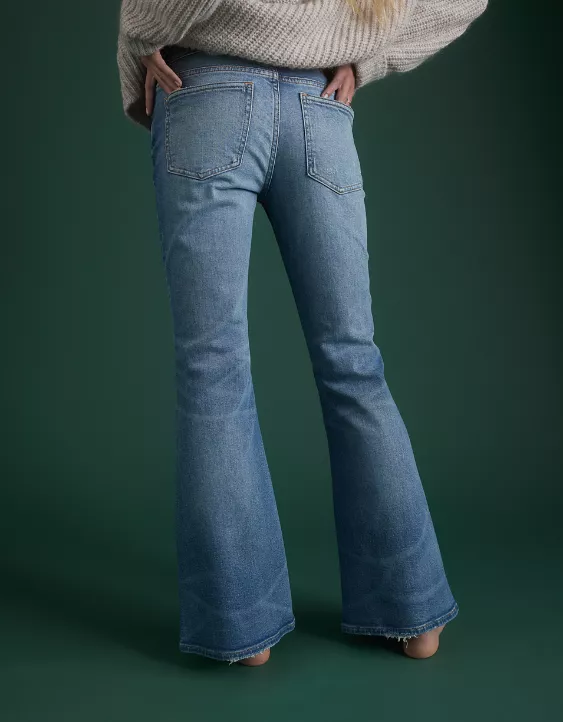 AE77 Premium Low-Rise Flare Jean 2 AE77 Premium Low-Rise Flare Jean - Image 2