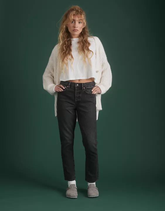 AE77 Premium Straight Crop Jean 2 AE77 Premium Straight Crop Jean - Image 2