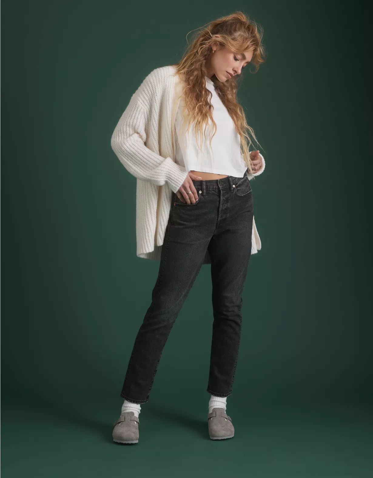 AE77 Premium Straight Crop Jean 1 AE77 Premium Straight Crop Jean