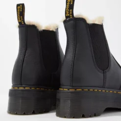 Dr. Martens Women's 2976 Faux Fur-Lined Platform Chelsea Boot 5 Dr. Martens Women's 2976 Faux Fur-Lined Platform Chelsea Boot -Drape Mode Sales 7411 5887 001 d1
