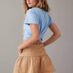 AE High-Waisted Drawstring Mini Skirt 5 AE High-Waisted Drawstring Mini Skirt -Drape Mode Sales 9332 4675 212 ob